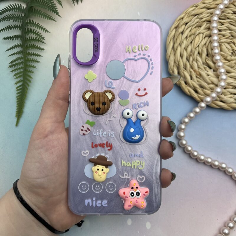 قاب گوشی Y6 2019 / Y6 Prime 2019 / Y6S / Honor 8A هوآوی SO COOL اطلسی اورجینال عروسکی برجسته متال کد 88594