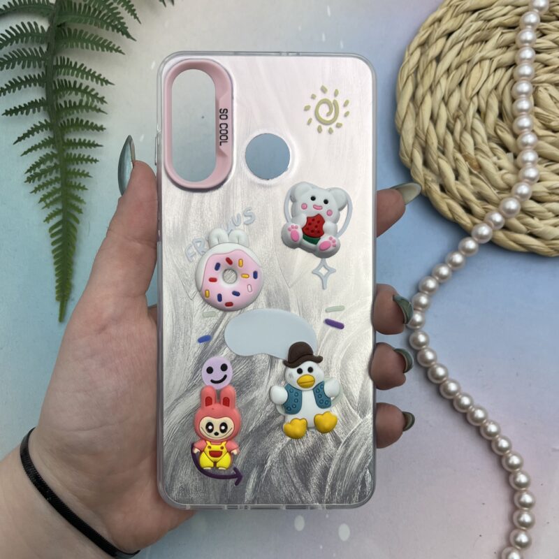 قاب گوشی Huawei P30 Lite هوآوی SO COOL اطلسی اورجینال عروسکی برجسته متال کد 93392