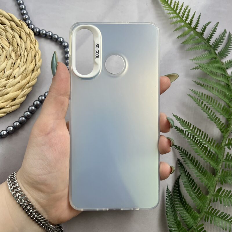 قاب گوشی Huawei P30 Lite هوآوی اسپرت SO COOL اورجینال لوگو برجسته متال نقره ای کد 98303