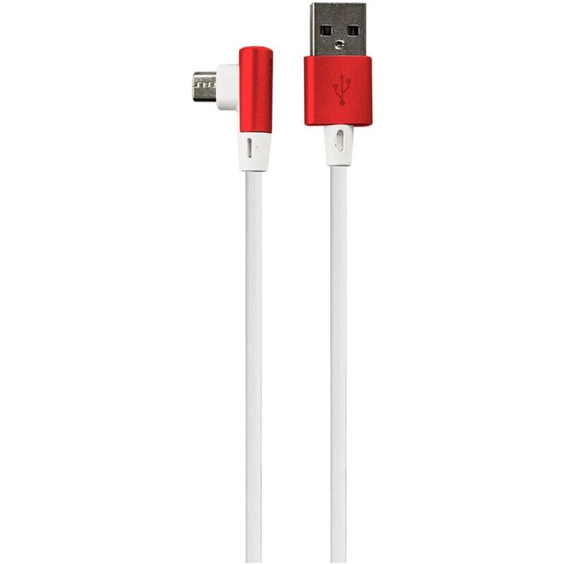 کابل شارژ اندروید Micro کینگ استار KingStar اورجینال مدل K80-A سفید قرمز 110cm کد 99112 - Image 2