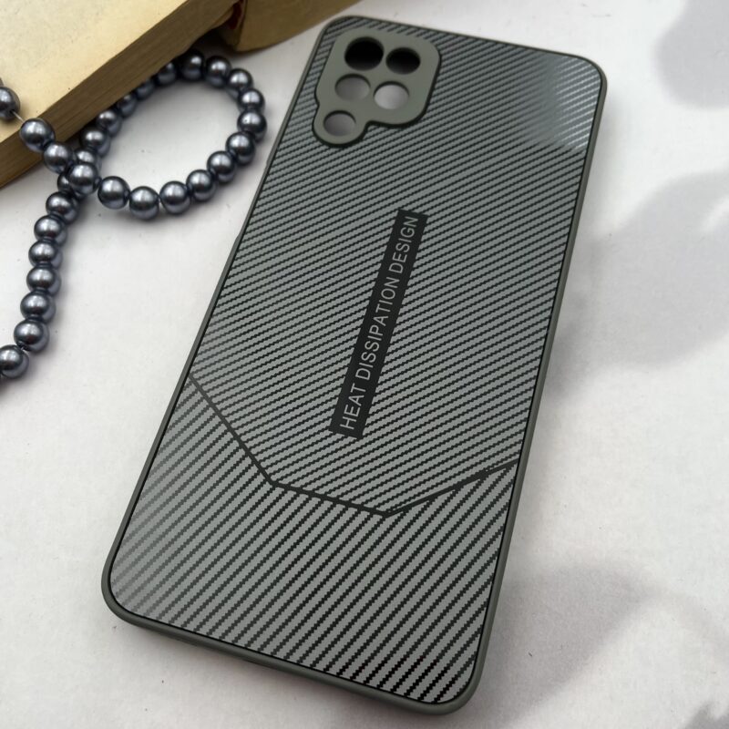 قاب گوشی Galaxy A12 / Galaxy M12 سامسونگ PVD Case طرح کربن اسپرت محافظ لنز دار تیتانیوم کد 17994 - Image 2