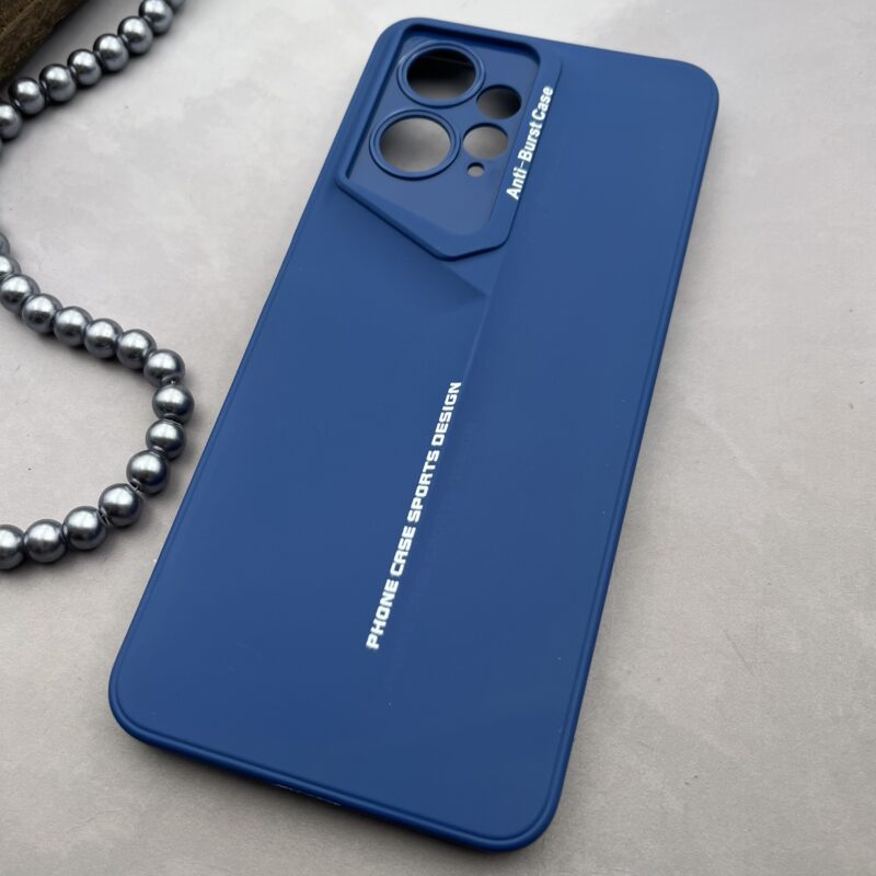 قاب گوشی Redmi Note 12 4G شیائومی Sport Design-T برجسته محافظ لنزدار آبی کد 23195 - Image 2