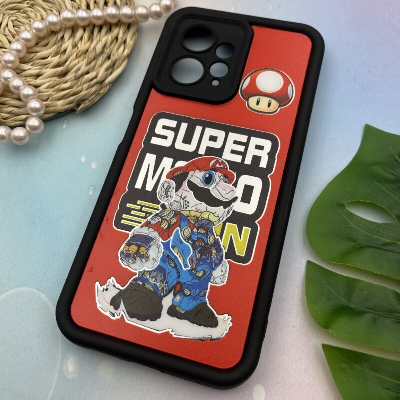 قاب گوشی Redmi Note 12 4G شیائومی Solidcase اورجینال سیلیکونی عروسکی آینه ای طرح ماریو محافظ لنز دار کد 24583 - Image 2