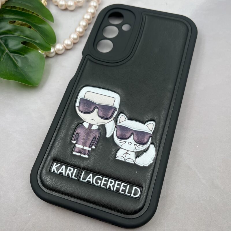 قاب گوشی Galaxy A24 سامسونگ سیلیکونی چرمی بالشتی طرح برجسته KARL کد 25104 - Image 2