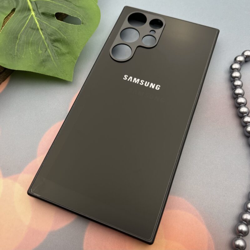 قاب گوشی Galaxy S22 Ultra سامسونگ PVD اورجینال دور سیلیکونی محافظ لنز دار رنگ مشکی کد 25265 - Image 2