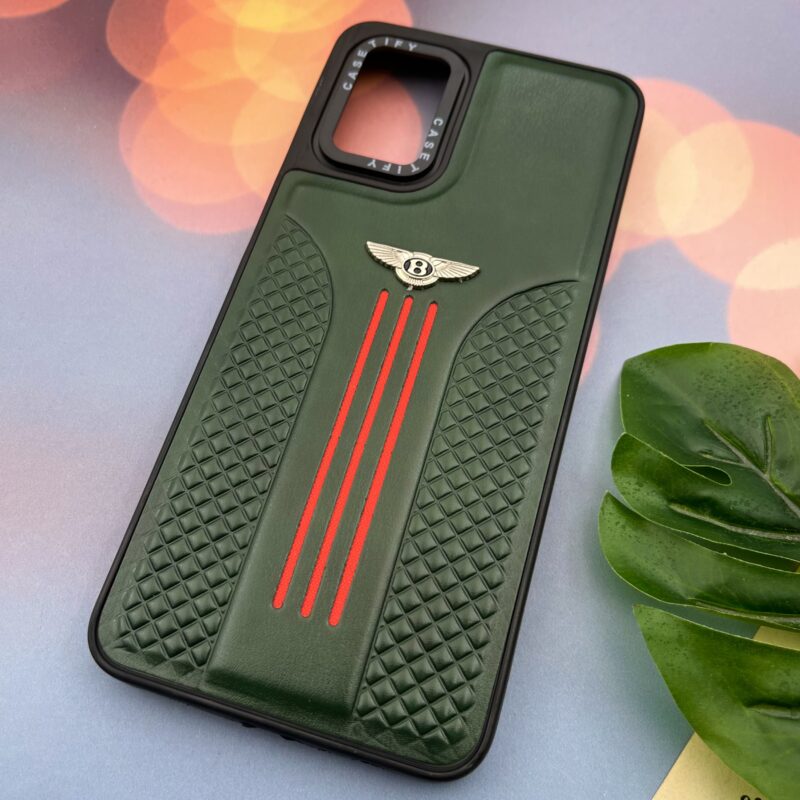 قاب گوشی Galaxy A12 / Galaxy M12 سامسونگ CASETIFY چرم بنتلی Bentley برجسته اسپرت سبز کد 32596 - Image 2