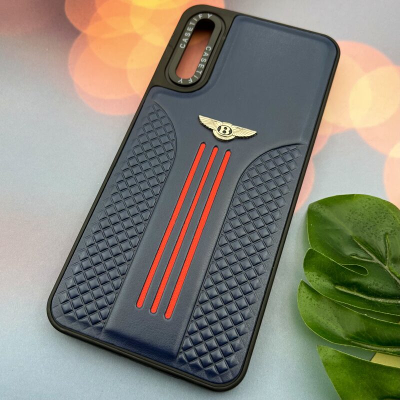 قاب گوشی Galaxy A30S / Galaxy A50S / Galaxy A50 سامسونگ CASETIFY چرم بنتلی Bentley برجسته اسپرت آبی کد 34268 - Image 2