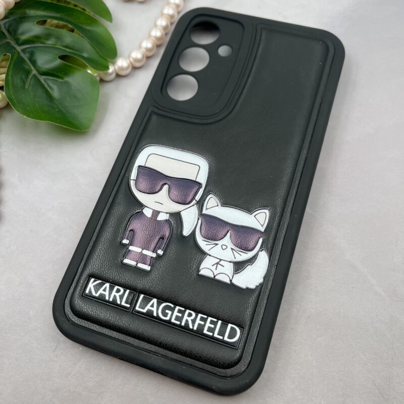 قاب گوشی Galaxy S23 FE سامسونگ سیلیکونی چرمی بالشتی طرح برجسته KARL کد 37449 - Image 2