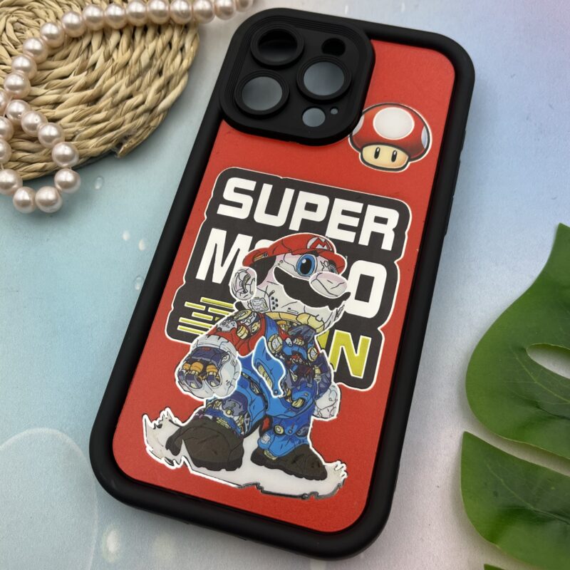 قاب گوشی iPhone 15 Pro Max آیفون Solidcase اورجینال سیلیکونی عروسکی آینه ای طرح ماریو محافظ لنز دار کد 40925 - Image 2
