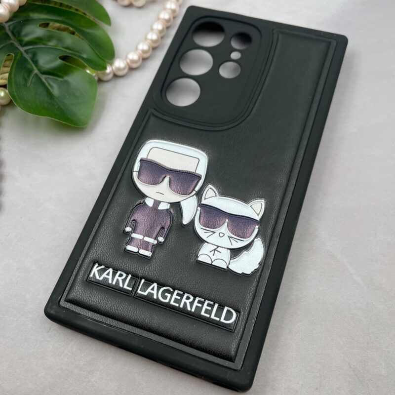 قاب گوشی Galaxy S24 Ultra سامسونگ سیلیکونی چرمی بالشتی طرح برجسته KARL کد 41655 - Image 2