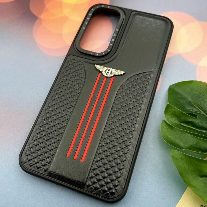 قاب گوشی Galaxy A35 سامسونگ CASETIFY چرم بنتلی Bentley برجسته اسپرت مشکی کد 44839 - Image 2