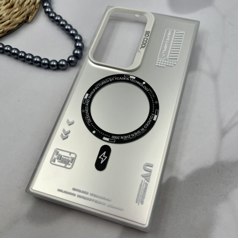 قاب گوشی Galaxy S23 Ultra سامسونگ SO COOL طرح مگ سیف RT اسپرت نقره ای کد 54169 - Image 2