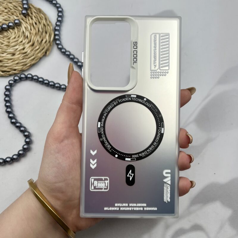 قاب گوشی Galaxy S23 Ultra سامسونگ SO COOL طرح مگ سیف RT اسپرت نقره ای کد 54169