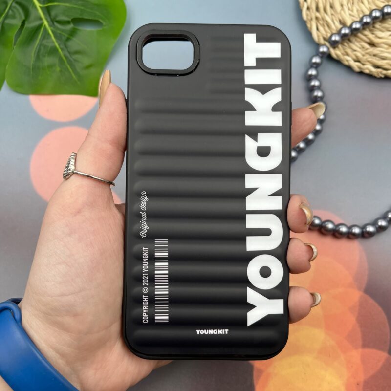 قاب گوشی iPhone 7 / iPhone 8 / iPhone SE 2020 / iPhone SE 2022 آیفون سیلیکونی YOUNGKIT طرح Barcode اسپرت مشکی کد 60429