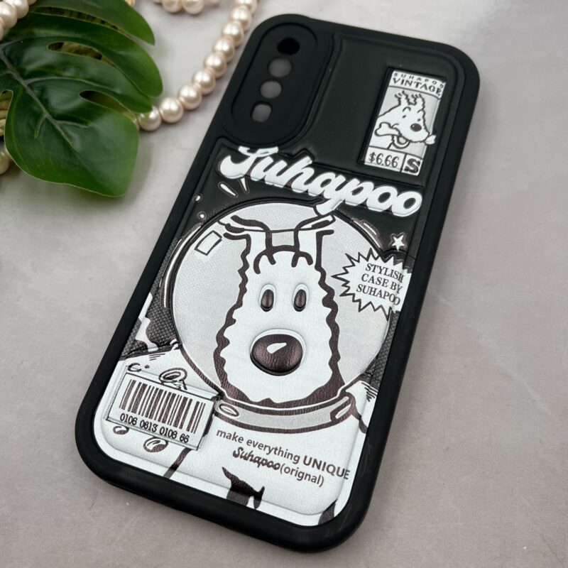 قاب گوشی Galaxy A30S / Galaxy A50S / Galaxy A50 سامسونگ سیلیکونی چرمی بالشتی طرح برجسته suhapoo کد 92712 - Image 2