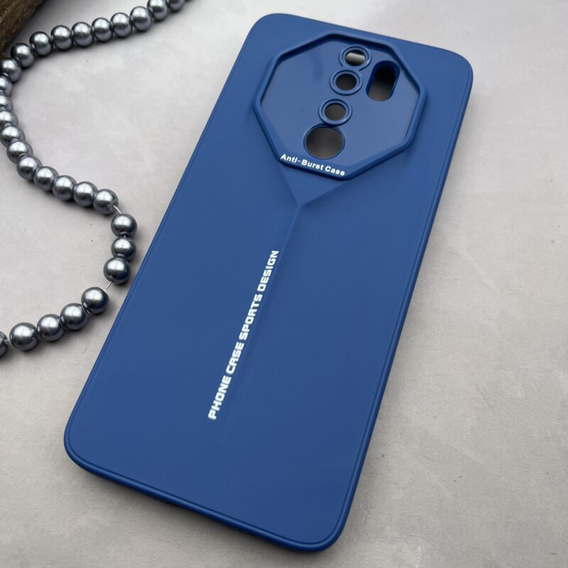 قاب گوشی Redmi Note 8 Pro شیائومی Sport Design-T برجسته محافظ لنزدار آبی کد 63604 - Image 2
