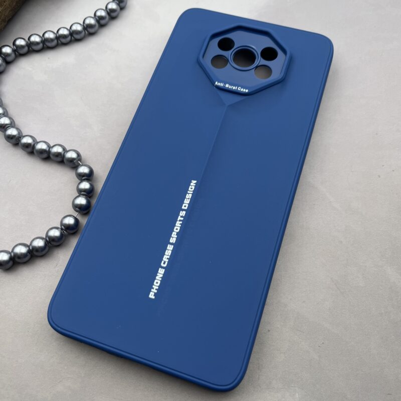 قاب گوشی Poco X3 / Poco X3 NFC / Poco X3 Pro شیائومی Sport Design-T برجسته محافظ لنزدار آبی کد 63766 - Image 2