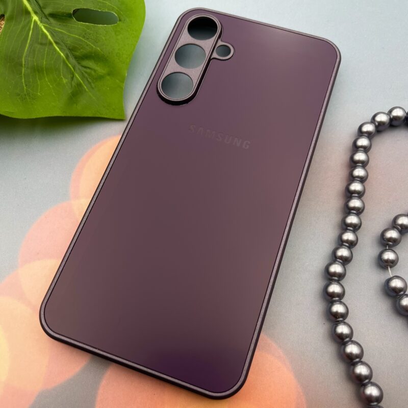 قاب گوشی Galaxy A55 سامسونگ PVD اورجینال دور سیلیکونی محافظ لنز دار رنگ بنفش کد 64737 - Image 2