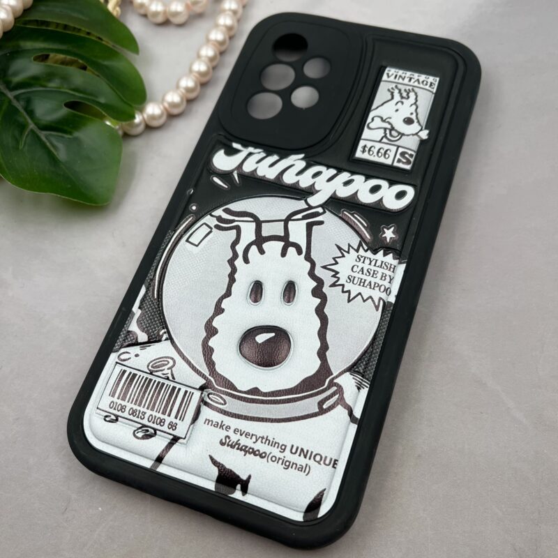 قاب گوشی Galaxy A52 / Galaxy A52S سامسونگ سیلیکونی چرمی بالشتی طرح برجسته suhapoo کد 66408 - Image 2