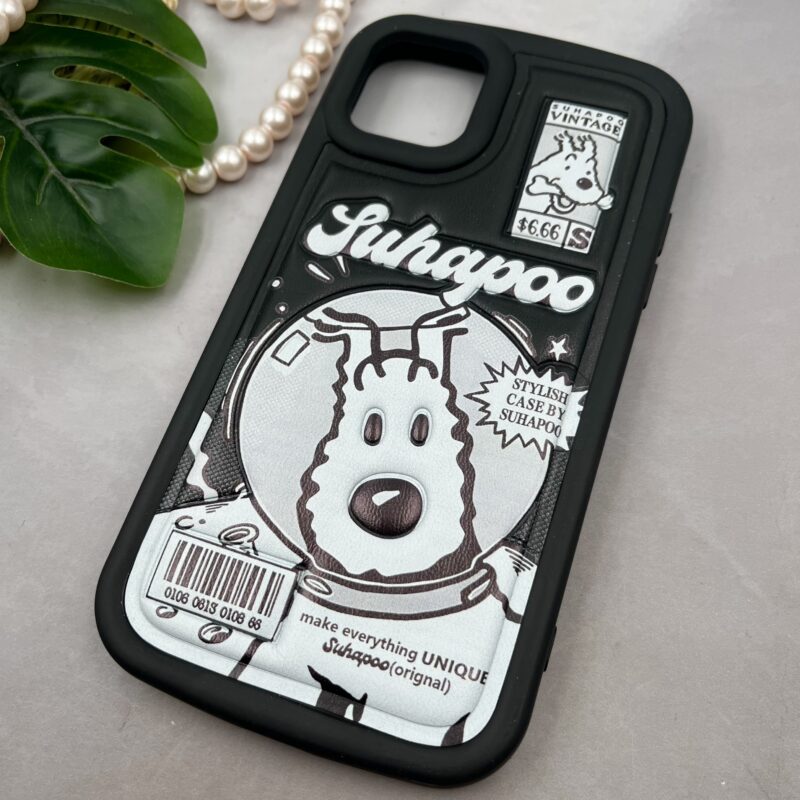 قاب گوشی iPhone 11 Pro Max آیفون سیلیکونی چرمی بالشتی طرح برجسته suhapoo کد 66601 - Image 2