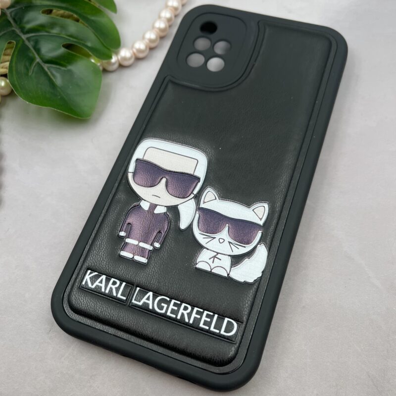 قاب گوشی Galaxy A51 سامسونگ سیلیکونی چرمی بالشتی طرح برجسته KARL کد 73384 - Image 2