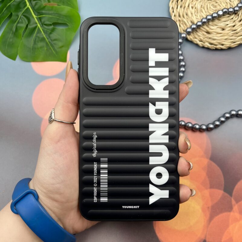 قاب گوشی Galaxy A55 سامسونگ YOUNGKIT طرح Barcode اسپرت مشکی کد 82264