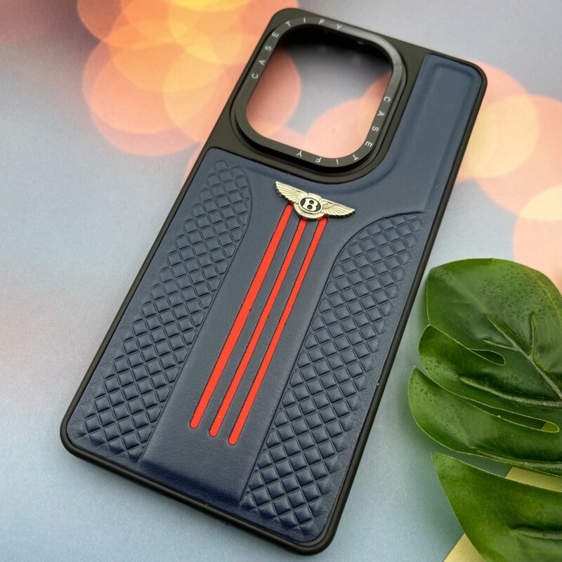 قاب گوشی Redmi Note 13 Pro 4G / Poco M6 Pro 4G شیائومی CASETIFY چرم بنتلی Bentley برجسته اسپرت آبی کد 85335 - Image 2