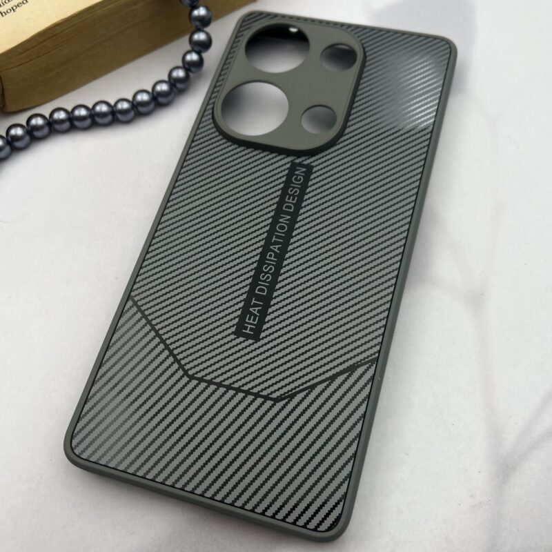 قاب گوشی Redmi Note 13 Pro 4G / Poco M6 Pro 4G شیائومی PVD Case طرح کربن اسپرت محافظ لنز دار تیتانیوم کد 85957 - Image 2
