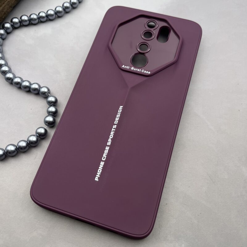 قاب گوشی Redmi Note 8 Pro شیائومی Sport Design-T برجسته محافظ لنزدار بنفش کد 99578 - Image 2