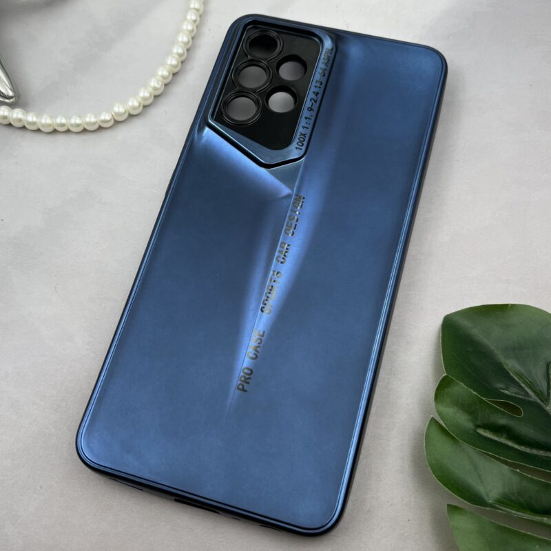 قاب گوشی Galaxy A32 4G سامسونگ Sport Design برجسته متالیک محافظ لنزدار سرمه ای کد 15186 - Image 2