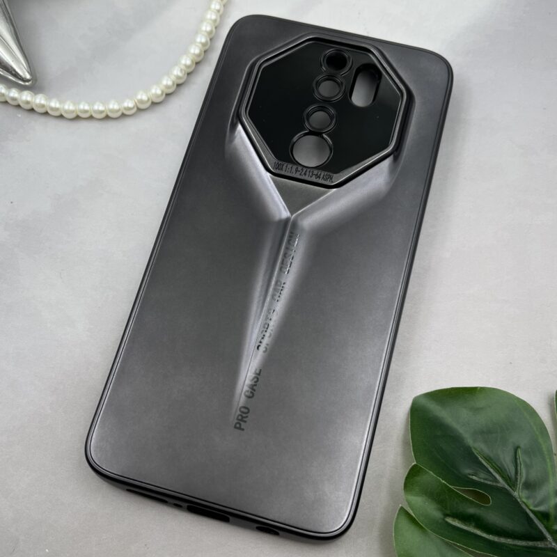 قاب گوشی Redmi Note 8 Pro شیائومی Sport Design برجسته متالیک محافظ لنزدار مشکی کد 18204 - Image 2