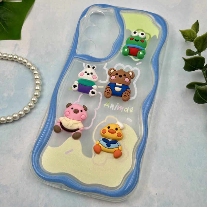 قاب گوشی Galaxy A55 سامسونگ Baby Case عروسکی برجسته فانتزی شفاف محافظ لنز دار کد 22347 - Image 2