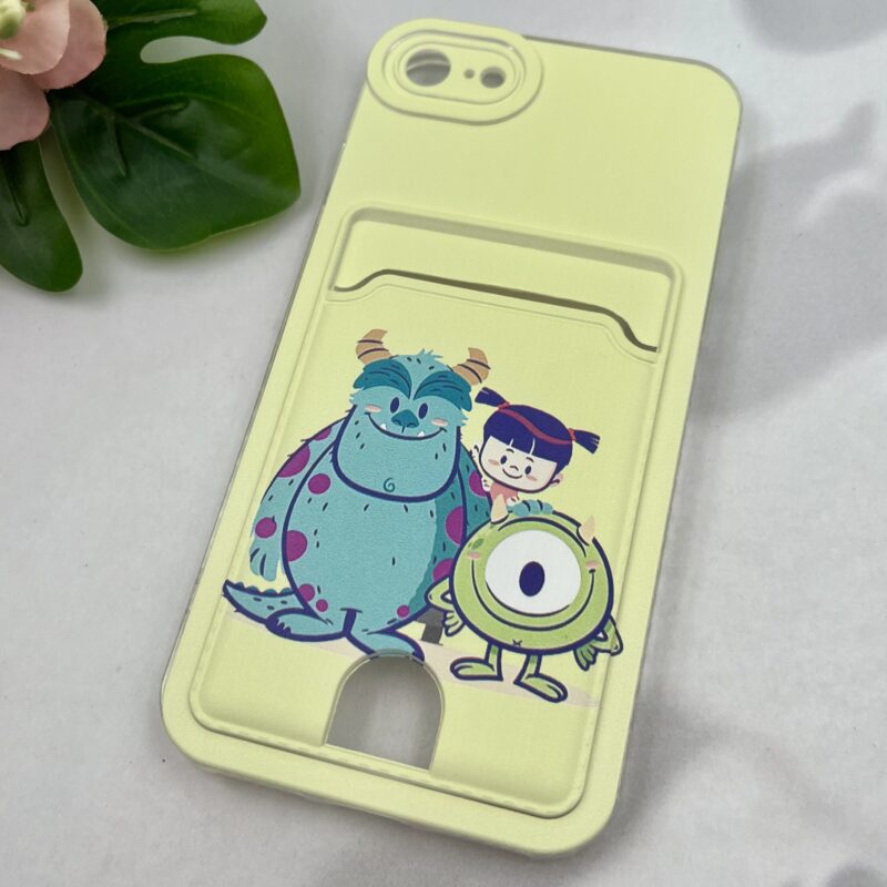 قاب گوشی iPhone 7 / iPhone 8 / iPhone SE 2020 / iPhone SE 2022 آیفون جاکارتی طرح فانتزی عروسکی پاستلی طرح مایک و سالیوان محافظ لنز دار کد 25231 - Image 2