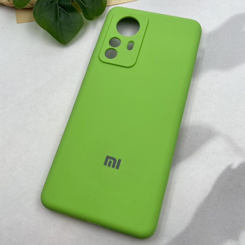 قاب گوشی Xiaomi 12 Pro شیائومی سیلیکونی پاک کنی اورجینال داخل پارچه ای محافظ لنز دار رنگ سبز مغز پسته ای کد 26897 - Image 2