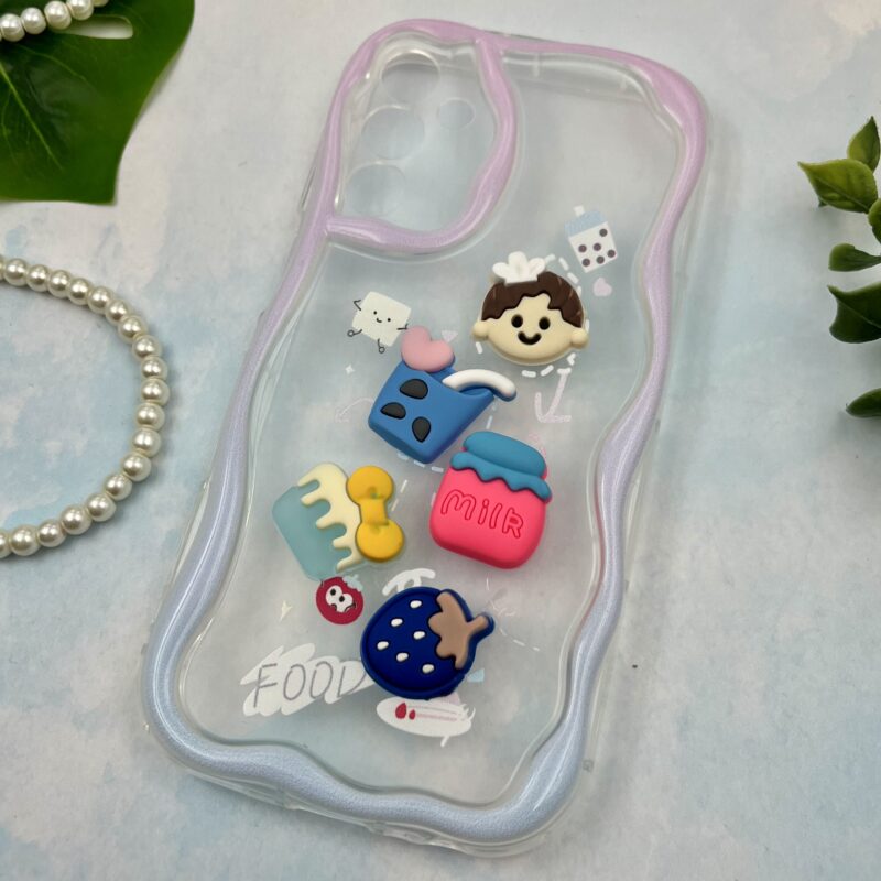 قاب گوشی Galaxy A15 سامسونگ Baby Case عروسکی برجسته فانتزی شفاف محافظ لنز دار کد 28608 - Image 2