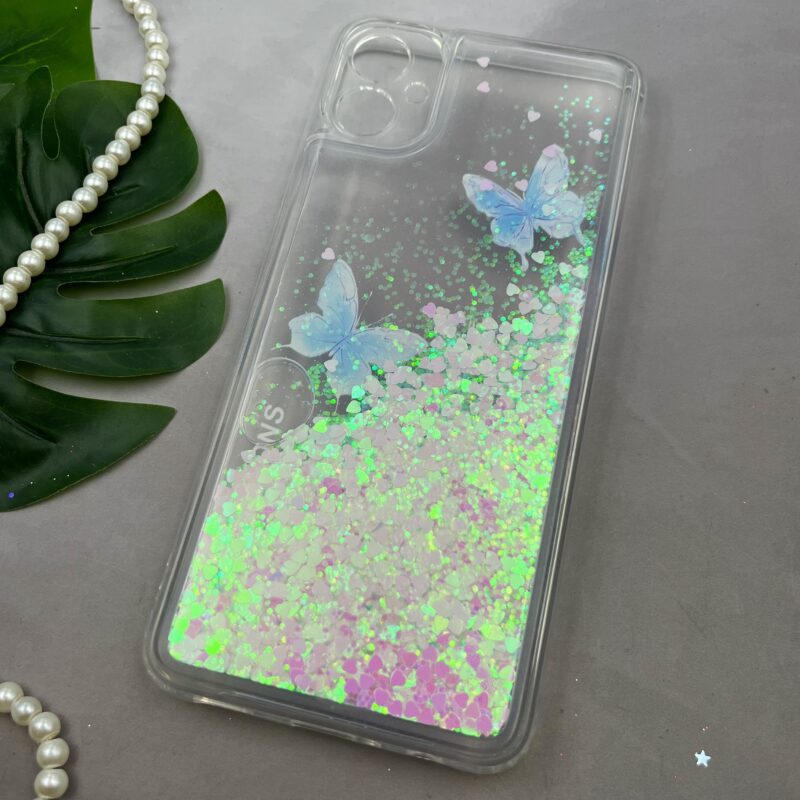 قاب گوشی Galaxy A05 سامسونگ آکواریومی شفاف اکلیلی محافظ لنز دار طرح پروانه کد 33715 - Image 2