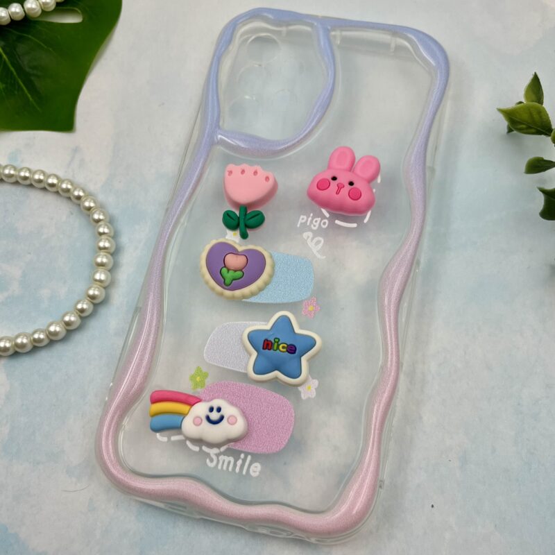 قاب گوشی Galaxy A32 4G سامسونگ Baby Case عروسکی برجسته فانتزی شفاف محافظ لنز دار کد 37989 - Image 2