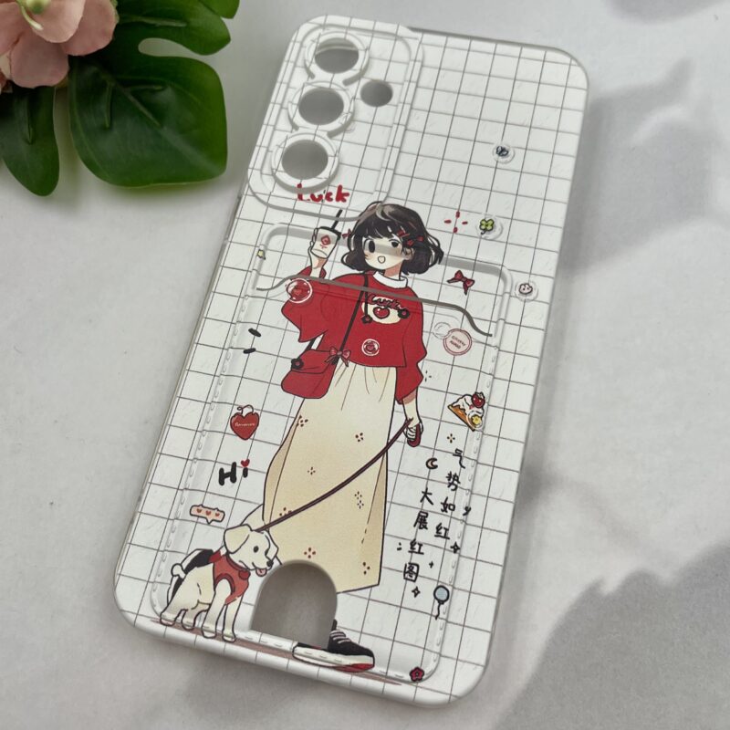 قاب گوشی Galaxy S23 FE سامسونگ جاکارتی طرح فانتزی عروسکی پاستلی طرح Girl محافظ لنز دار کد 40891 - Image 2