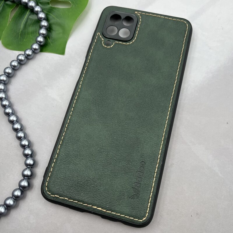 قاب گوشی Galaxy A12 / Galaxy M12 سامسونگ کلاسیک برند DADOO دادوو چرمی دوخت دار اورجینال محافظ لنز دار رنگ سبز کد 50998 - Image 2