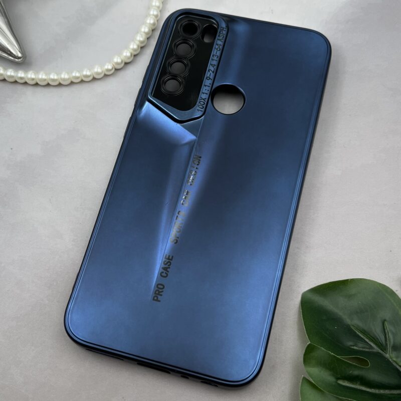 قاب گوشی Redmi Note 8 / Redmi Note 8 2021 شیائومی Sport Design برجسته متالیک محافظ لنزدار سرمه ای کد 51881 - Image 2
