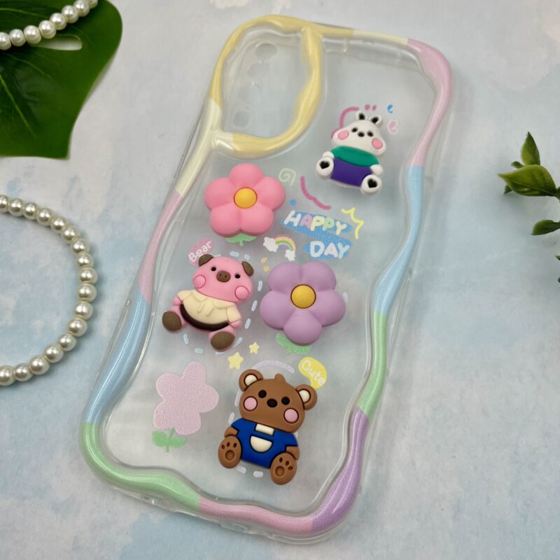 قاب گوشی Galaxy A30S / Galaxy A50S / Galaxy A50 سامسونگ Baby Case عروسکی برجسته فانتزی شفاف محافظ لنز دار کد 55464 - Image 2