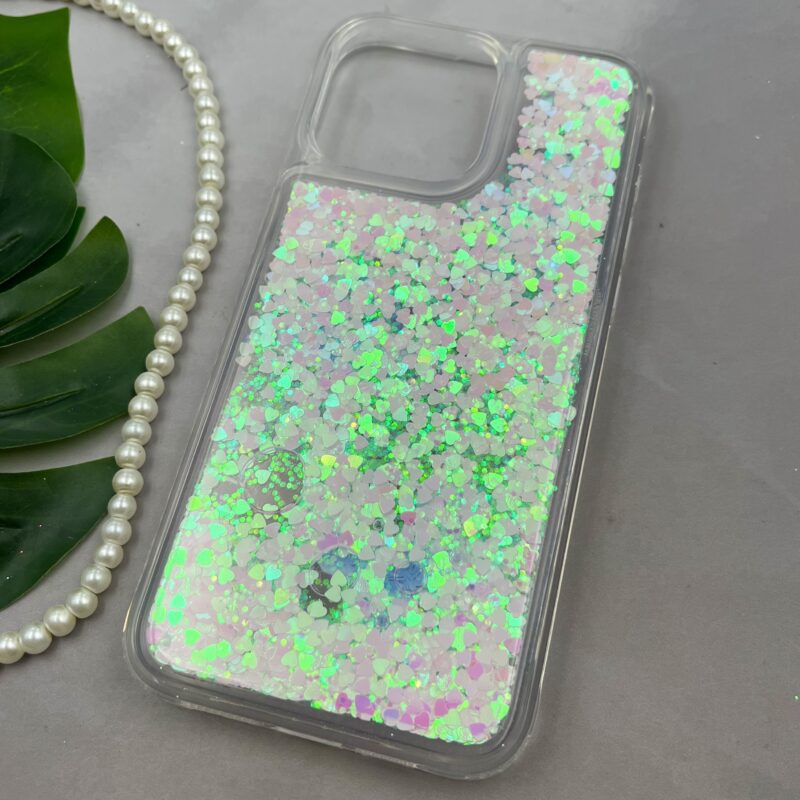 قاب گوشی iPhone 15 Pro Max آیفون آکواریومی شفاف اکلیلی طرح پروانه کد 63243 - Image 2