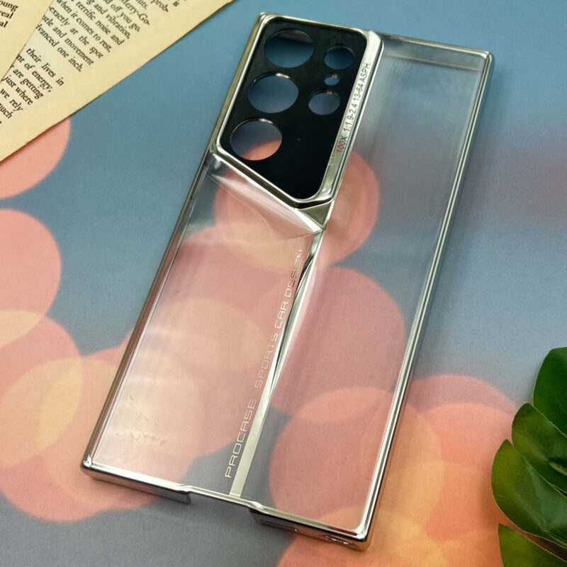 قاب گوشی Galaxy S24 Ultra سامسونگ PROCASE لوکس اورجینال شفاف Sports Design محافظ لنز دار رنگ نقره ای کد 65575 - Image 2