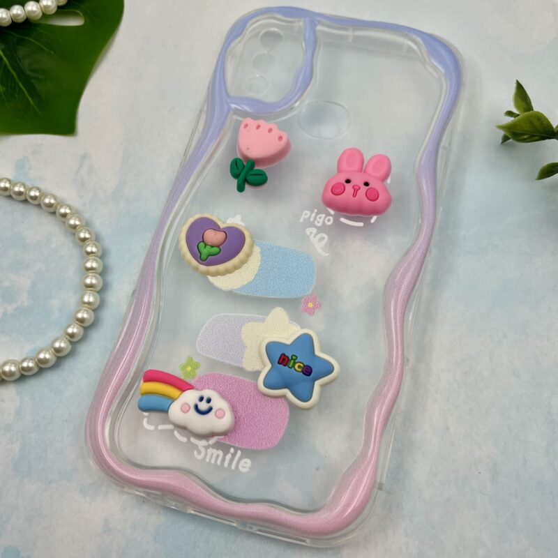 قاب گوشی Galaxy A10S سامسونگ Baby Case عروسکی برجسته فانتزی شفاف محافظ لنز دار کد 66985 - Image 2