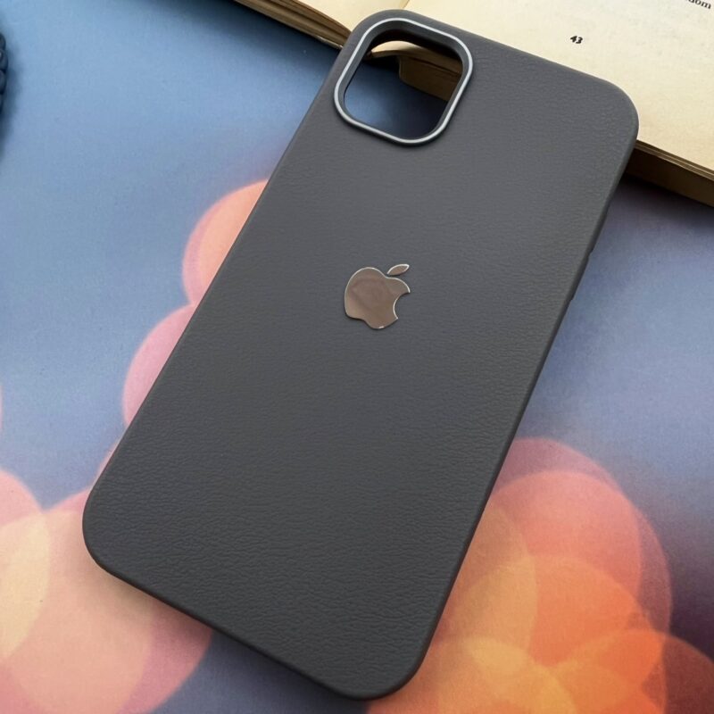 قاب گوشی iPhone 11 آیفون Leather Design طرح چرم لوگو برجسته لنز کروم اسپرت تیتانیوم کد 74444 - Image 2