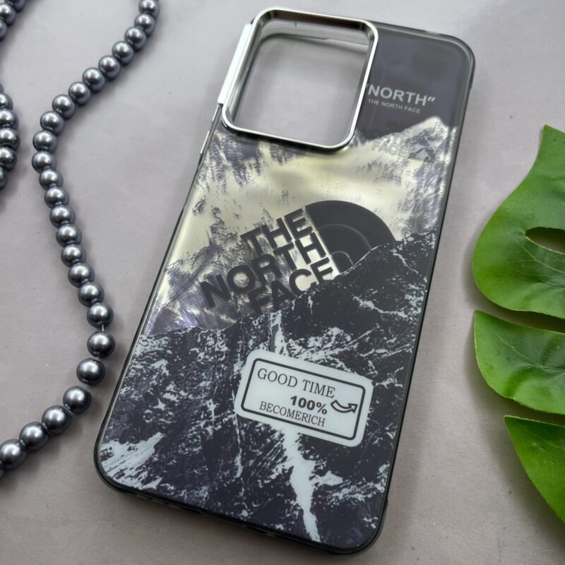 قاب گوشی Redmi 13C / Poco C65 شیائومی Versailles اورجینال لنز متال طرح The North Face سه بعدی مشکی کد 77048 - Image 2