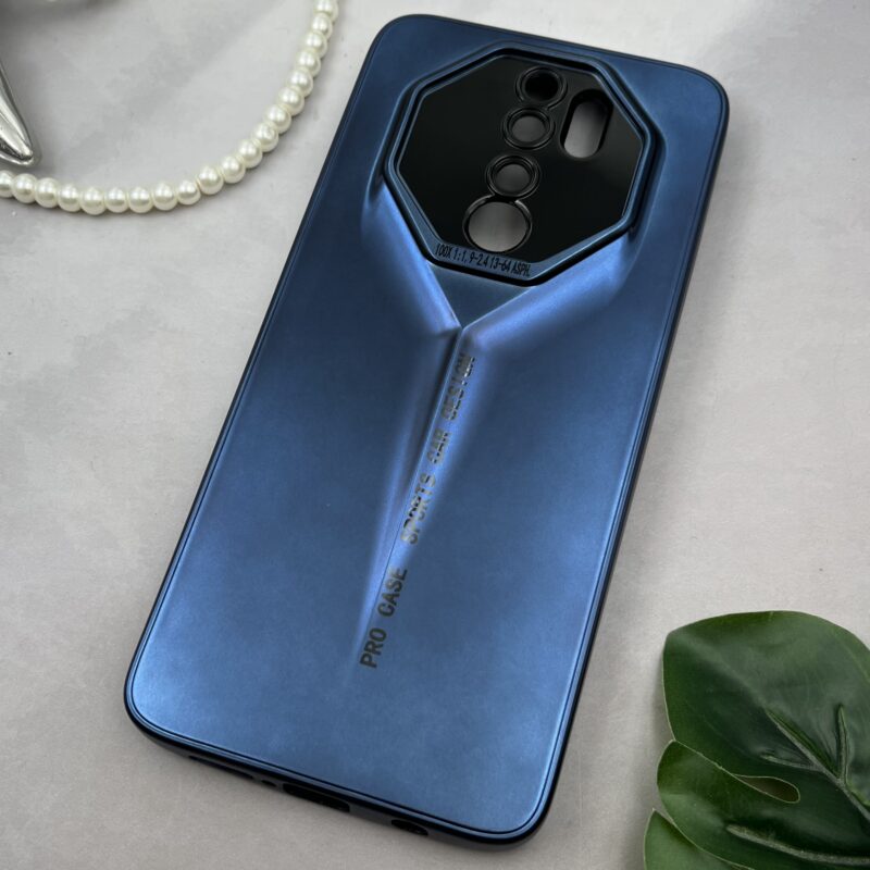 قاب گوشی Redmi Note 8 Pro شیائومی Sport Design برجسته متالیک محافظ لنزدار سرمه ای کد 86292 - Image 2