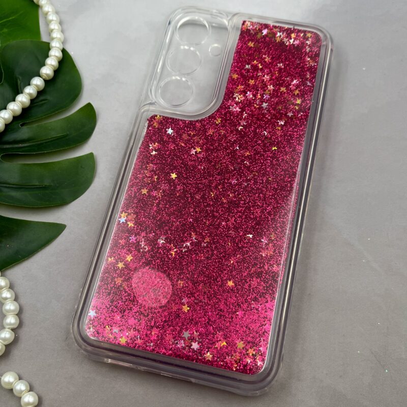 قاب گوشی Galaxy S23 FE سامسونگ آکواریومی شفاف اکلیلی محافظ لنز دار طرح شکوفه بهاری کد 87501 - Image 2