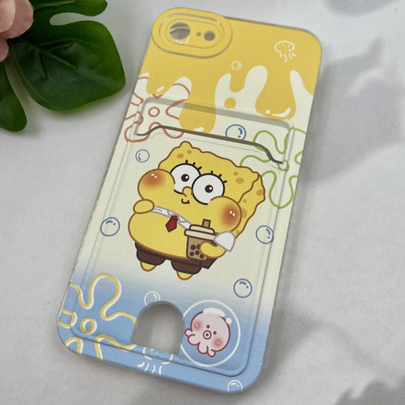 قاب گوشی iPhone 7 / iPhone 8 / iPhone SE 2020 / iPhone SE 2022 آیفون جاکارتی طرح فانتزی عروسکی پاستلی طرح باب اسفنجی محافظ لنز دار کد 87517 - Image 2