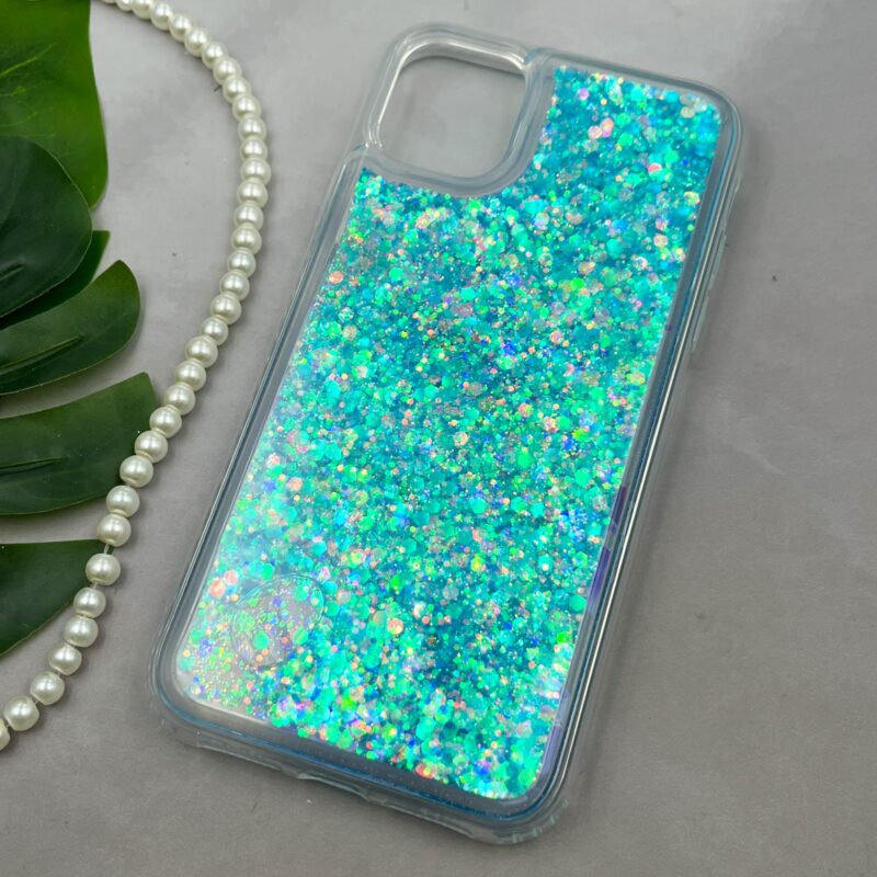 قاب گوشی iPhone 11 آیفون آکواریومی شفاف اکلیلی طرح گل کد 89394 - Image 2